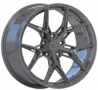 TISLI Hyperion 9"X21-5/130  ET29 Titanium Silver Flow Formed (900 Kg)